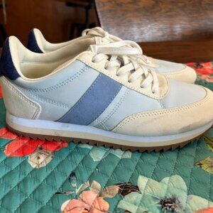 J.Crew Breeze Hydrangea Suede Colorblock Retro Size 7M Trainer Sneakers BA972